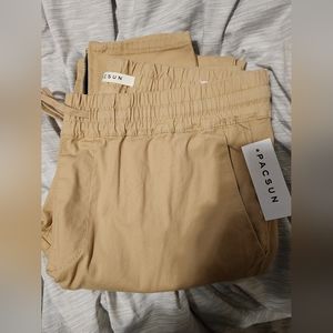 PacSun Light Khaki Skinny Joggers (Men's Medium)